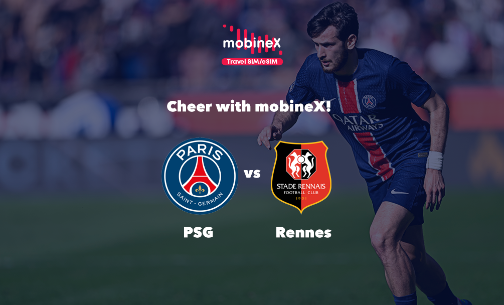 Cheer for Paris Saint-Germain with mobineX